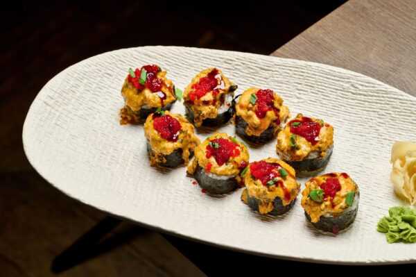 Hot roll with mussels