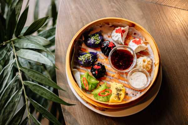 Dim sum with veal and lamb