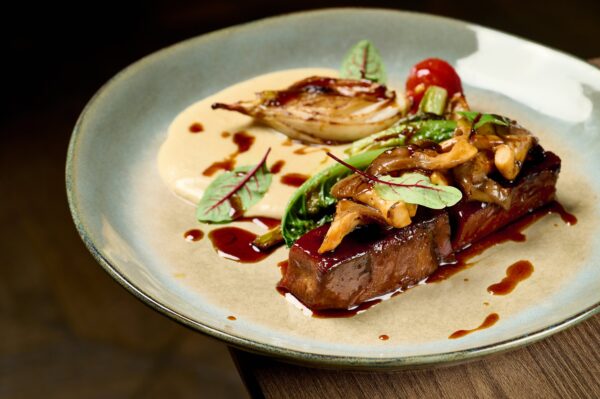 Caramelized veal tongue