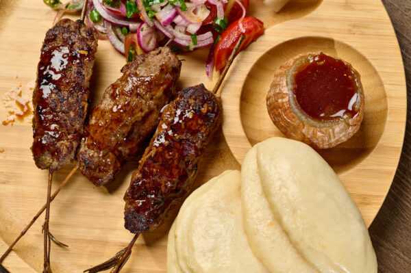 Veal and lamb kebab